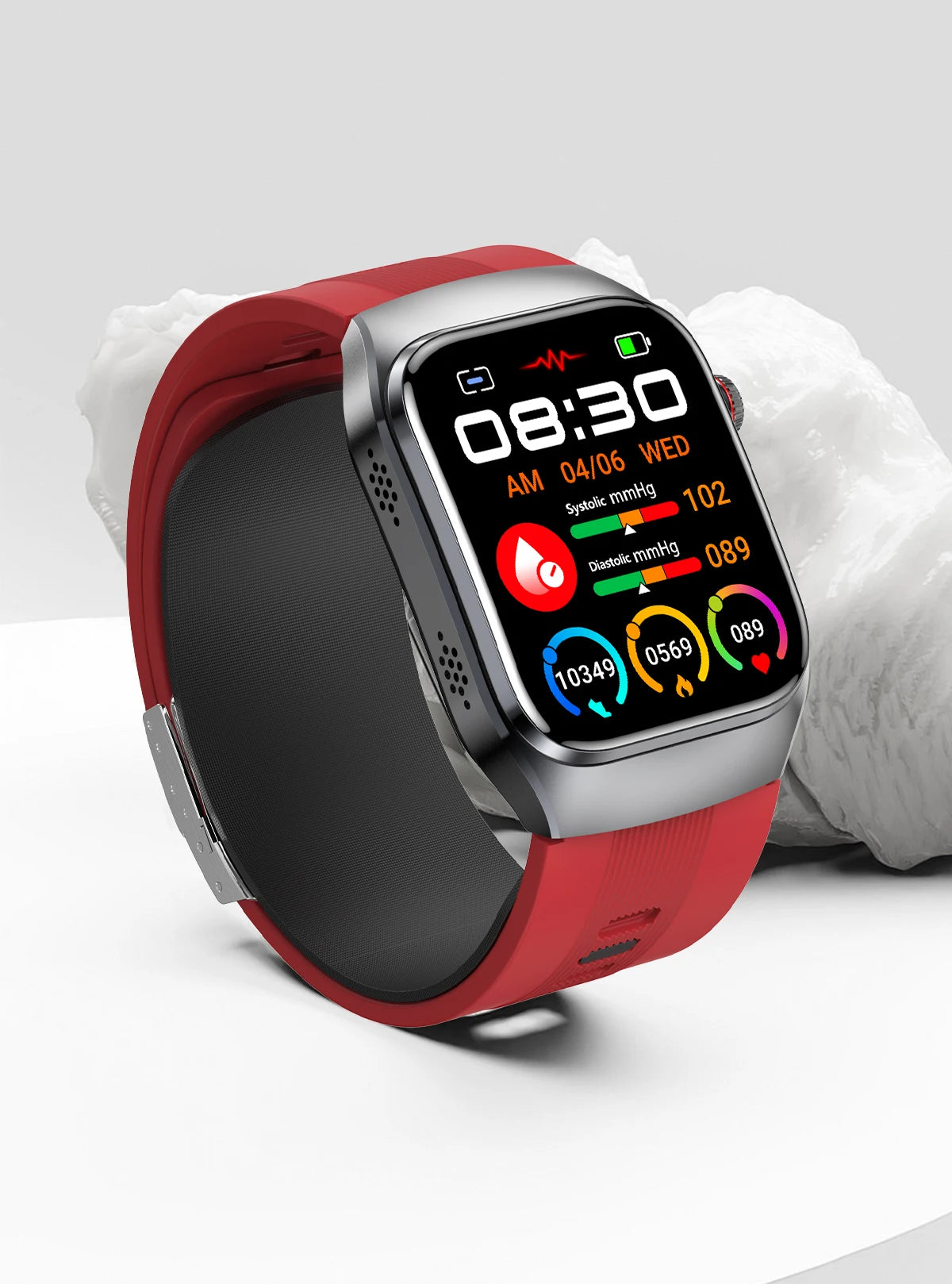Smart Health Watch with ECG & Blood Pressure Monitoring – AMOLED Fitness Tracker Bracelet