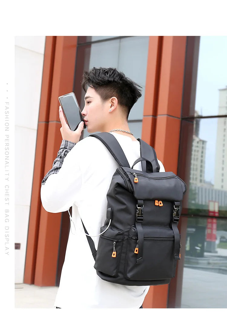 Men’s Travel & Business Backpack – Large Capacity Laptop Bag