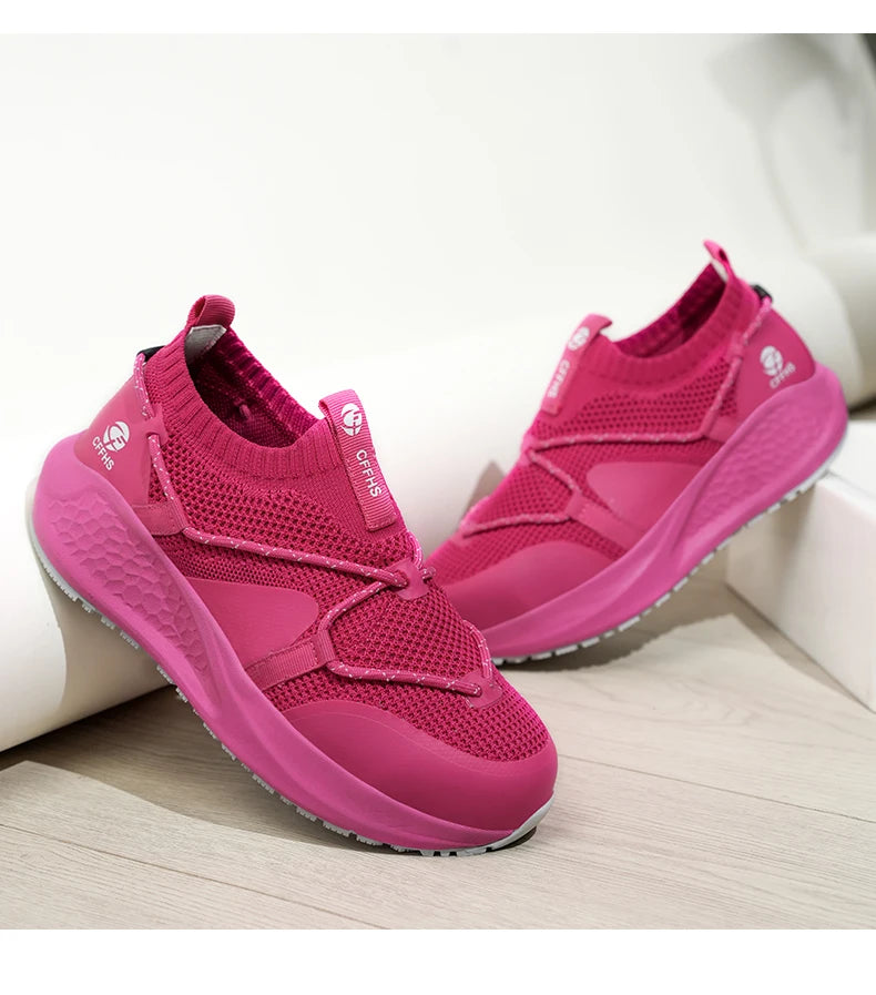 Ladies’ Safety Work Sneakers – Non-Slip, Puncture-Resistant