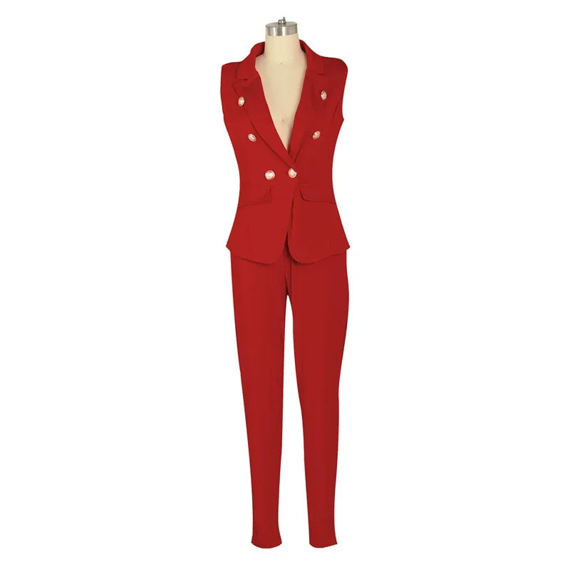 AMEHE Women’s 2-Piece Office Matching Suit Set