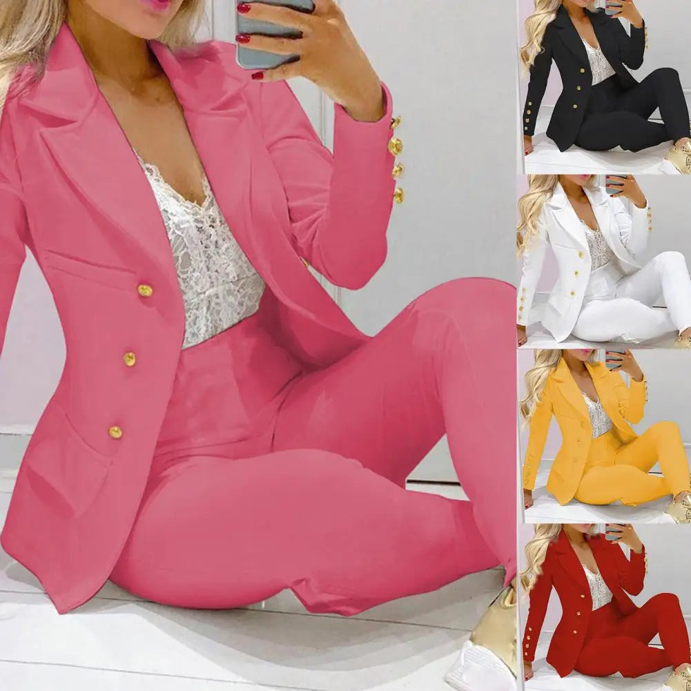 AMEHE Women’s 2-Piece Office Work Suit – Cardigan & Pants