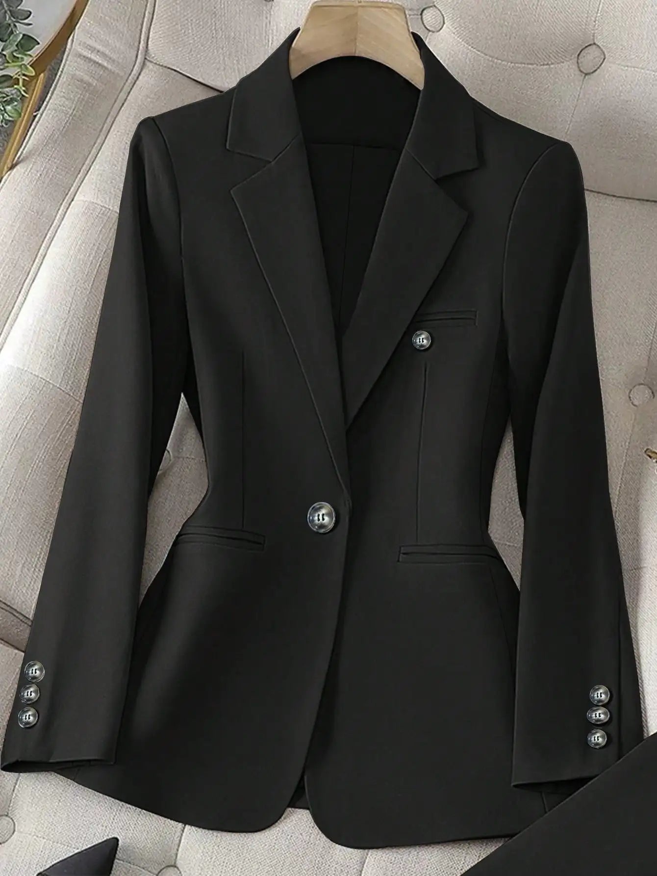 AMEHE Women’s Single-Breasted 2-Piece Suit Set