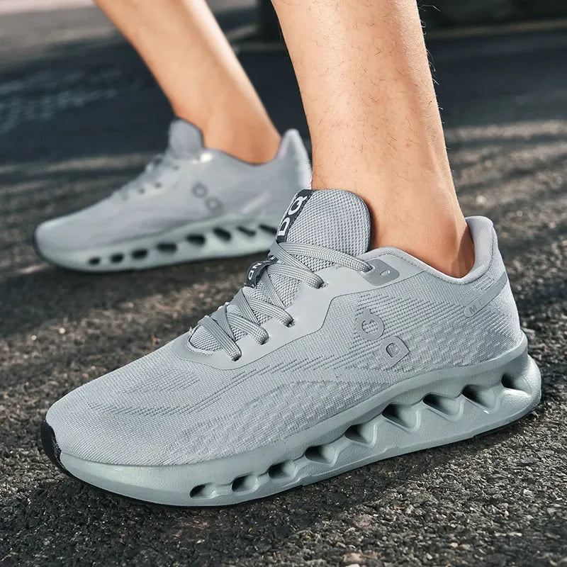Fashion Cushioning Running Shoes – Lightweight Breathable Tennis & Sports Sneakers for Menual Walking Footwear