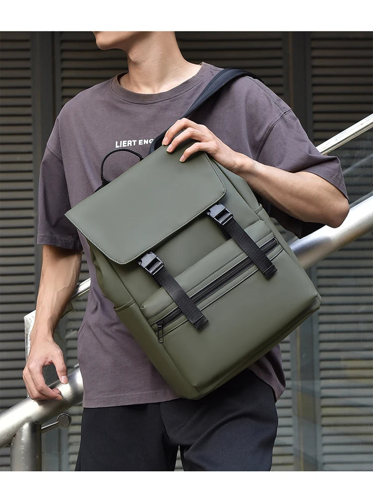 Men's Black Fashion Backpack – Spacious & Durable for Business & Travel