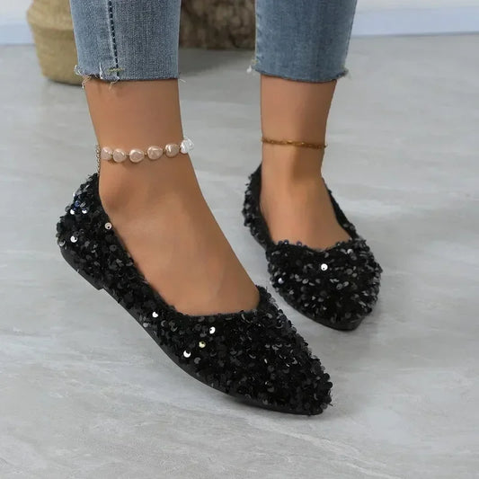 Ladies’ Casual Flats – Light, Soft Sole Pointed Toe Shoes