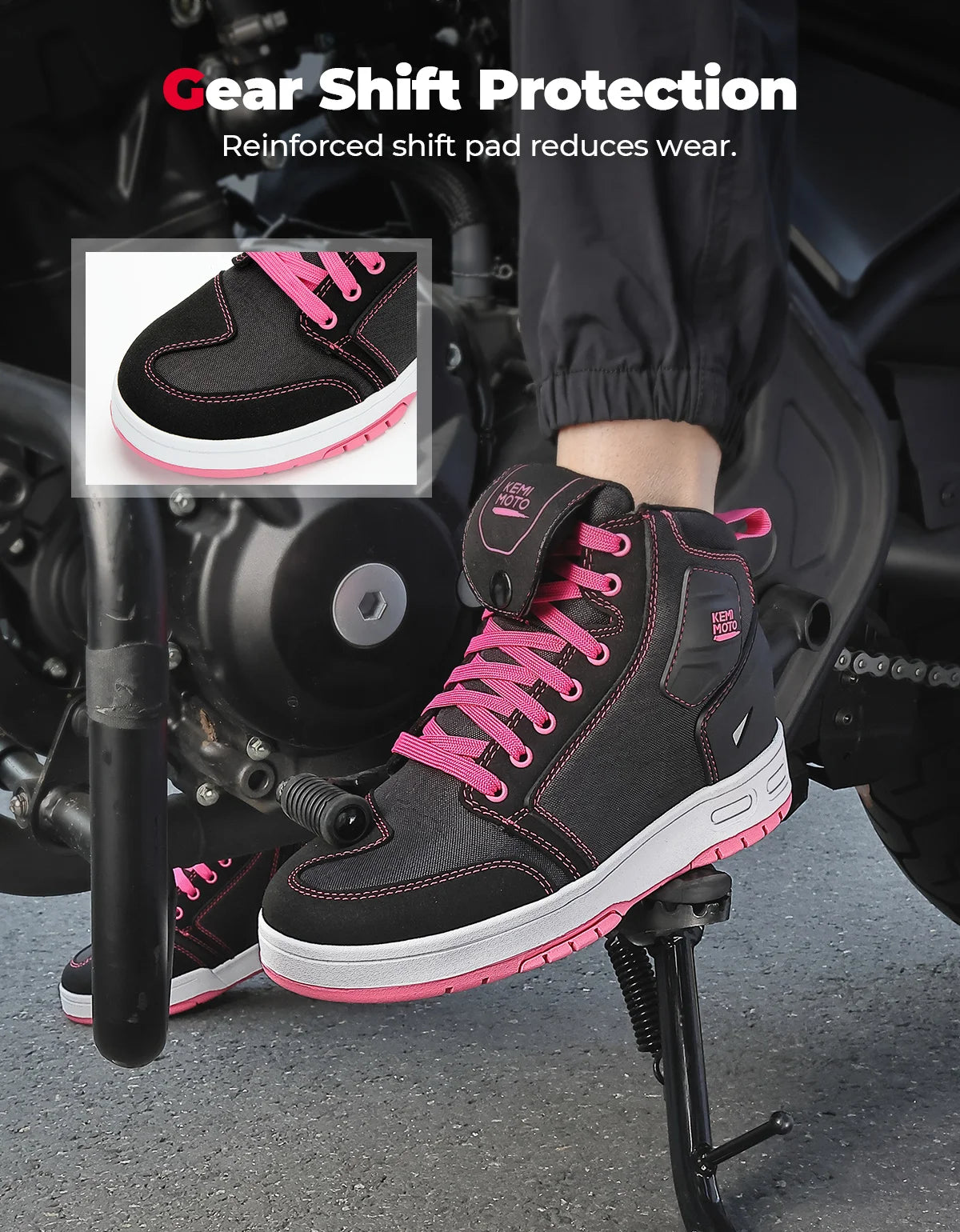 Women’s Motobike Shoes – Ankle & Toe Reinforced Safety