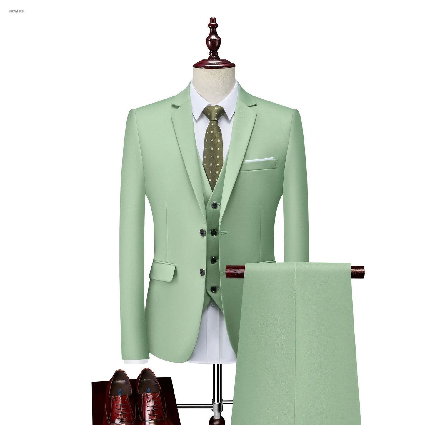 AMEHE Men’s Slim Business Suit Set