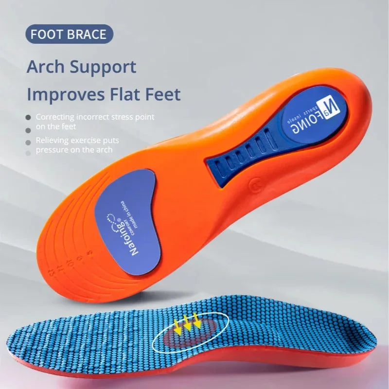 Sport Orthopedic Insoles – EVA Shock-Absorbing Shoe Inserts for Running, Basketball & Walking
