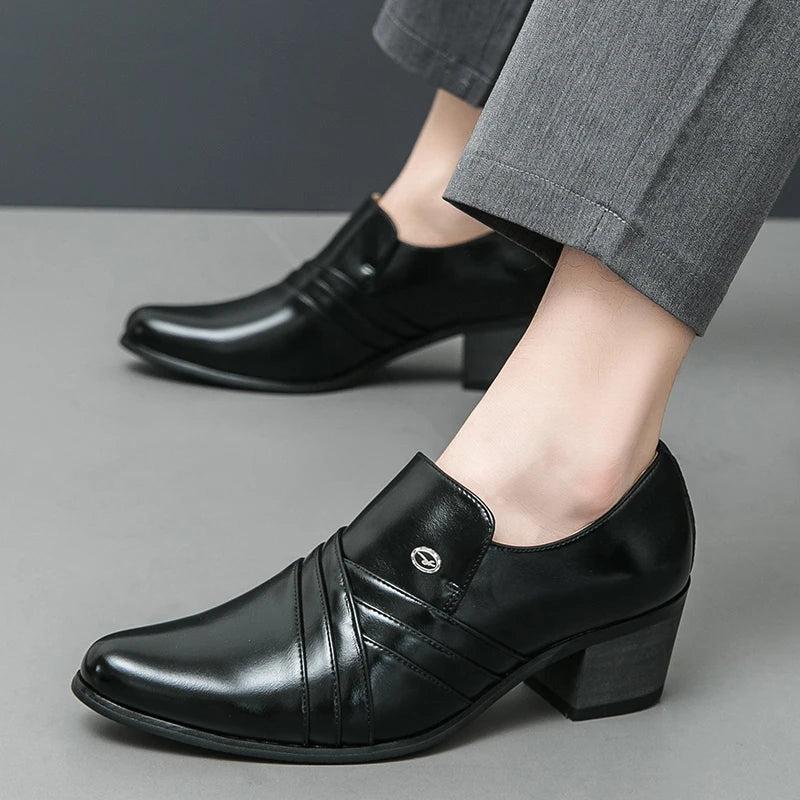 High-End Men’s Formal Shoes – Business & Wedding Leather Shoes