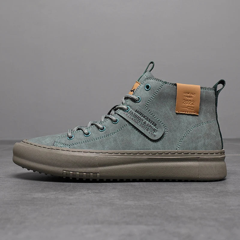 Men’s Trendy High-Top Shoes – Comfortable Business & Formal