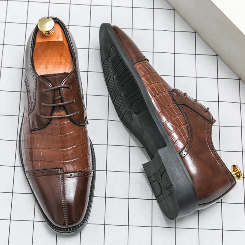 Men’s British Style Leather Shoes – Casual & Formal Footwear