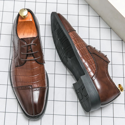 Men’s British Style Leather Shoes – Casual & Formal Footwear