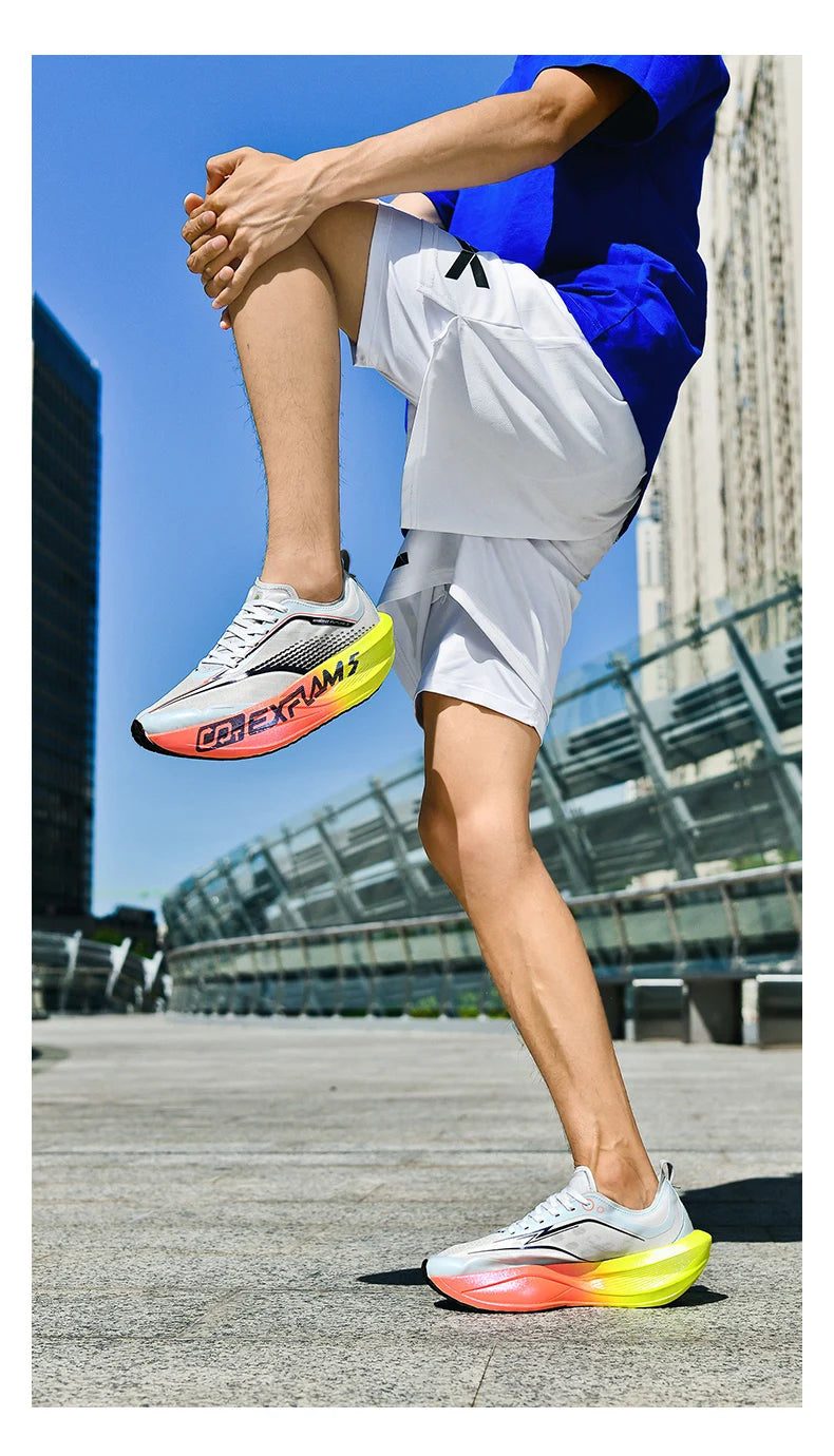 Carbon Plate Running Shoes – Lightweight Marathon Sneakers for Men & Women, Breathable Anti-Slip Athletic Sports Shoes