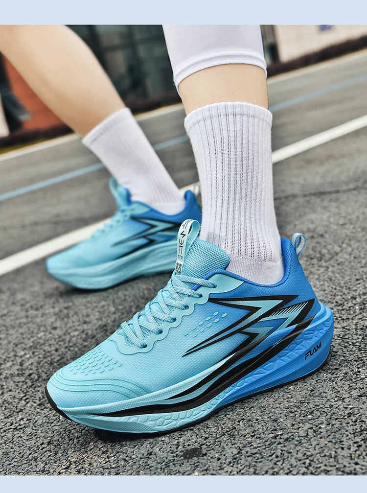 Carbon Plate Running Shoes – Marathon Athletic Sneakers for Men & Women, Lightweight Breathable Sports & Walking Shoes
