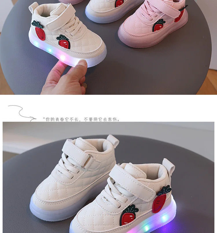 Boys & Girls Light-Up Sneakers – Cute, Soft Sole Shoes