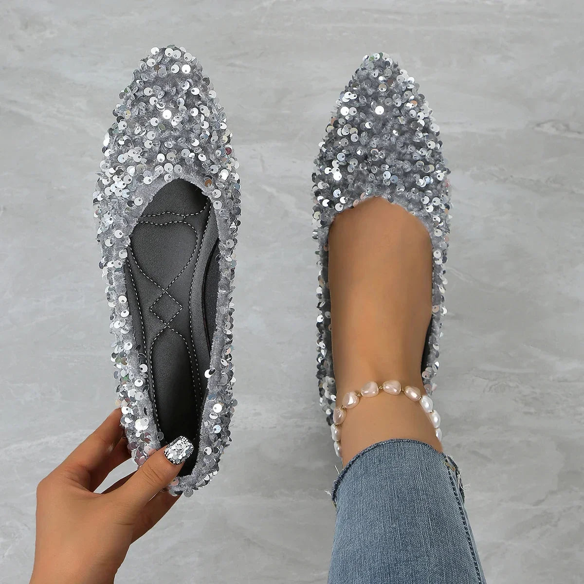 Ladies’ Casual Flats – Light, Soft Sole Pointed Toe Shoes