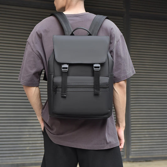 Men's Black Fashion Backpack – Spacious & Durable for Business & Travel