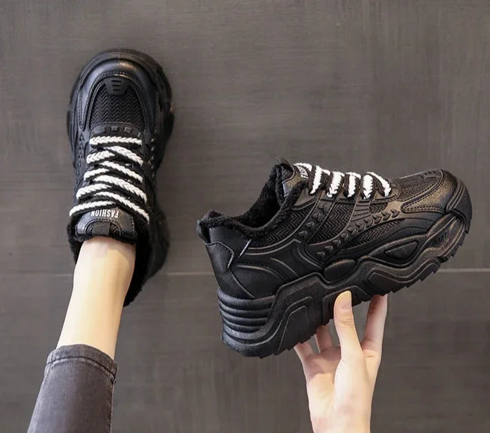 Ladies’ Designer Sports Sneakers – High Platform Footwear
