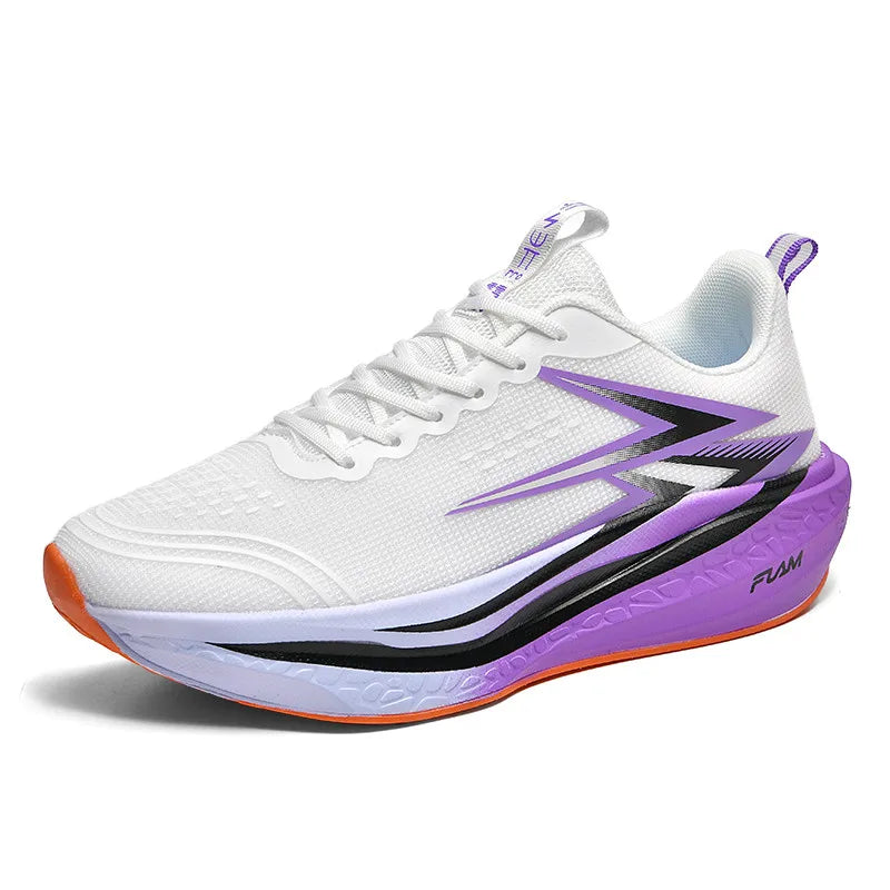 Carbon Plate Running Shoes – Marathon Athletic Sneakers for Men & Women, Lightweight Breathable Sports & Walking Shoes