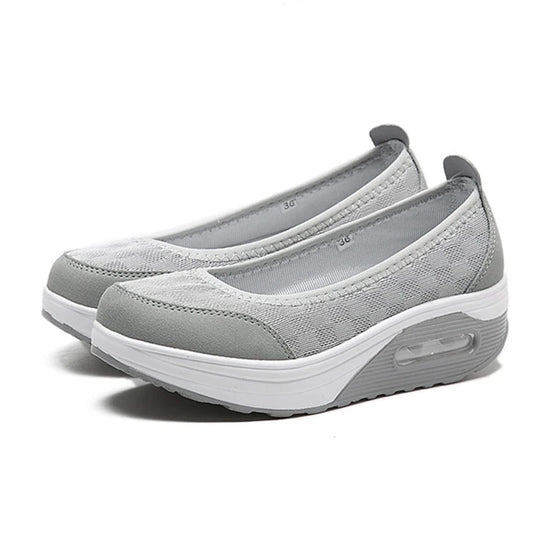 Ladies’ Wedge Platform Sneakers – Big Size Comfortable Shoes