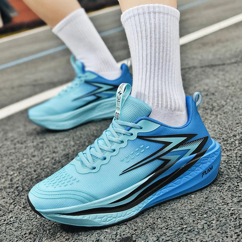 Carbon Plate Running Shoes – Marathon Athletic Sneakers for Men & Women, Lightweight Breathable Sports & Walking Shoes