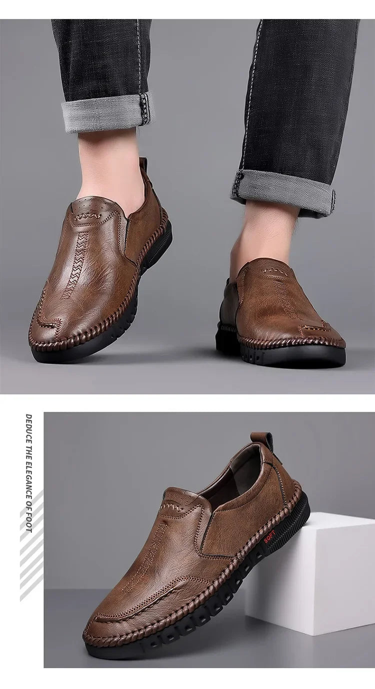 Men’s Business Casual Loafers – Comfortable Leather Shoes