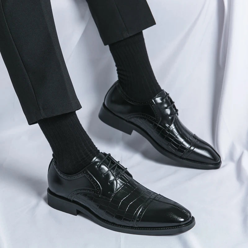 Men’s British Style Leather Shoes – Casual & Formal Footwear