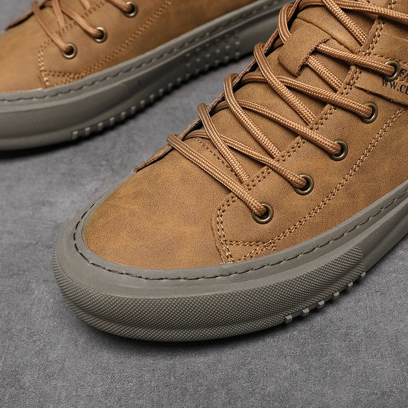 Men’s Trendy High-Top Shoes – Comfortable Business & Formal
