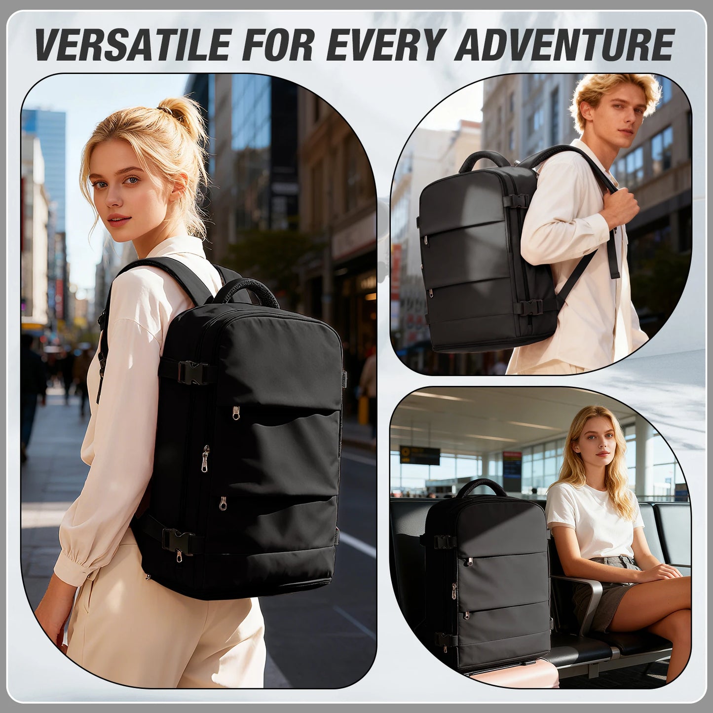 Waterproof Business & Travel Laptop Backpack (40x20x25)