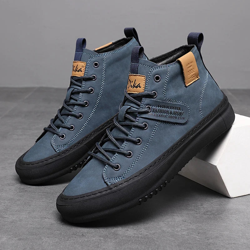 Men’s Trendy High-Top Shoes – Comfortable Business & Formal