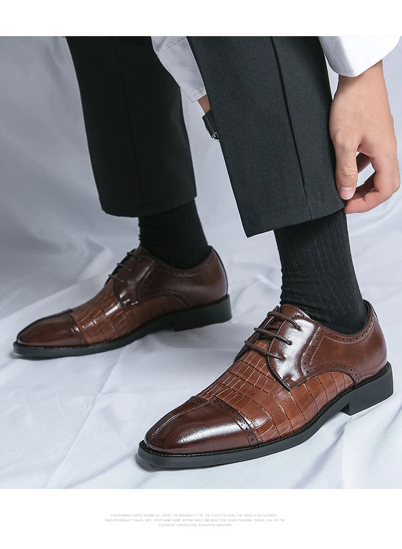 Men’s British Style Leather Shoes – Casual & Formal Footwear