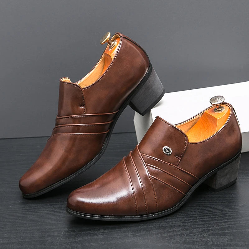 High-End Men’s Formal Shoes – Business & Wedding Leather Shoes