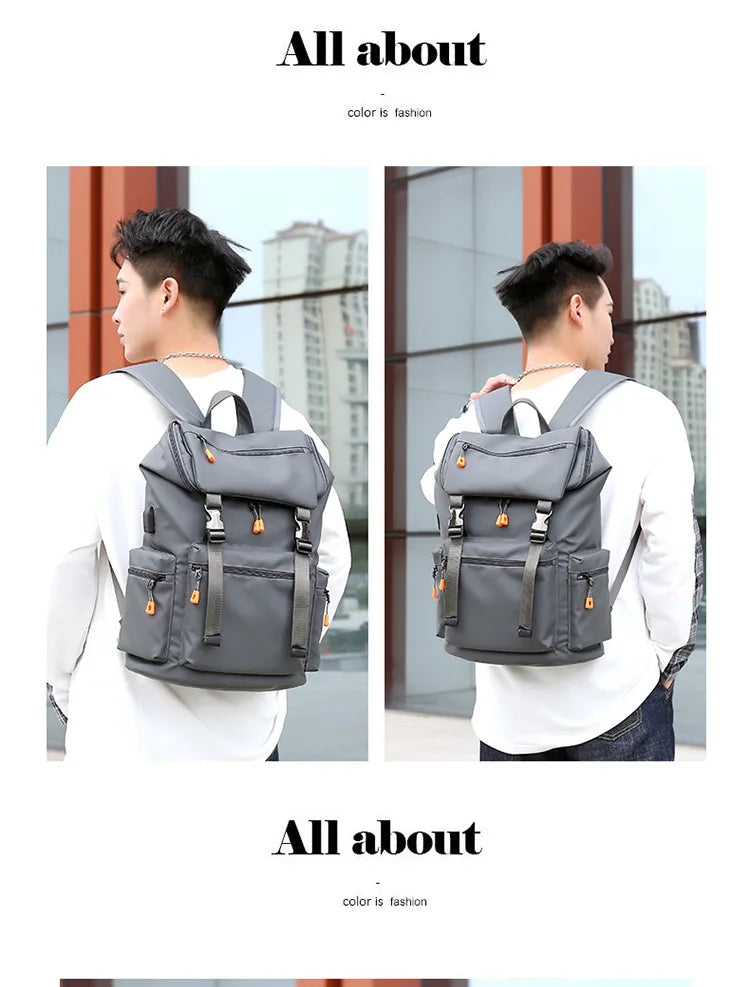 Men’s Travel & Business Backpack – Large Capacity Laptop Bag