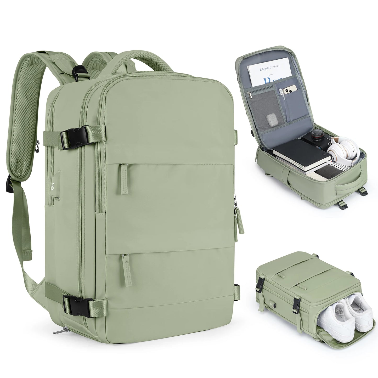 Women’s TSA-Approved Travel Laptop Backpack – Carry-On Weekender Bag