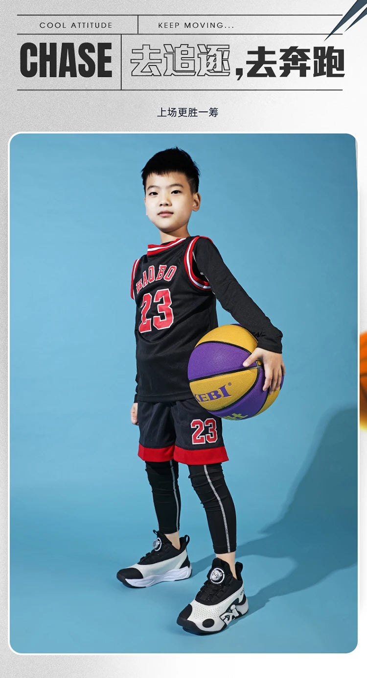 Children’s Youth Basketball Sneakers – Breathable Leather Footwear