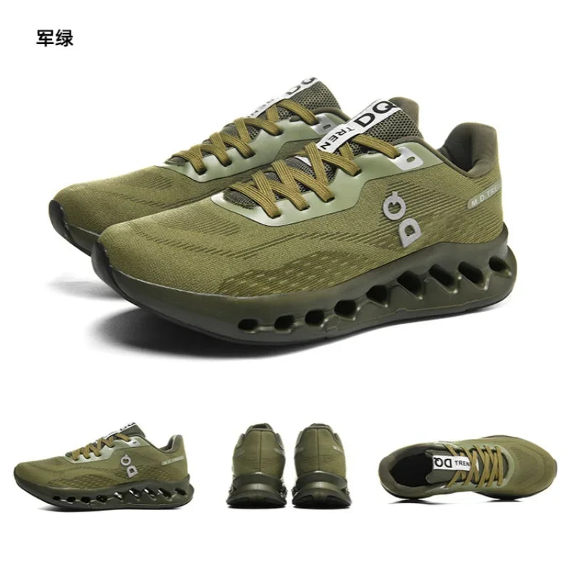 Fashion Cushioning Running Shoes – Lightweight Breathable Tennis & Sports Sneakers for Menual Walking Footwear