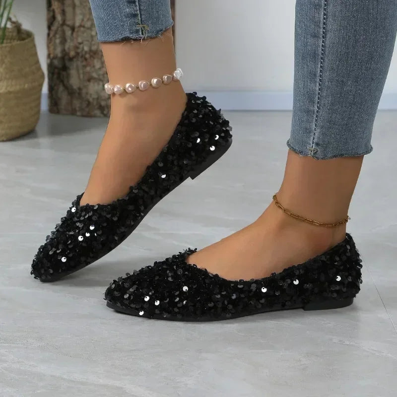 Ladies’ Casual Flats – Light, Soft Sole Pointed Toe Shoes