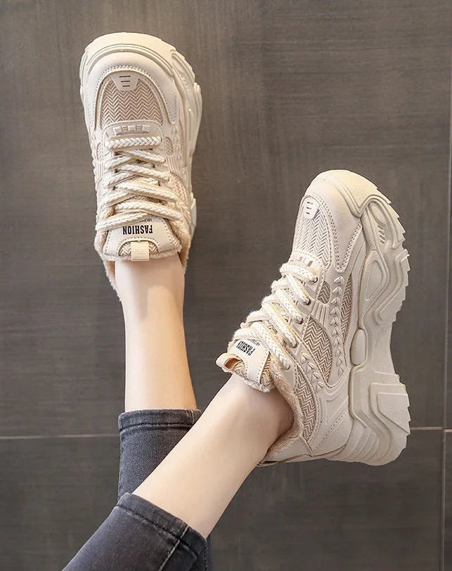 Ladies’ Designer Sports Sneakers – High Platform Footwear