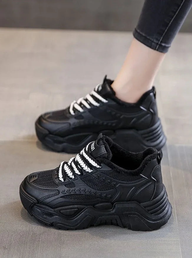 Ladies’ Designer Sports Sneakers – High Platform Footwear