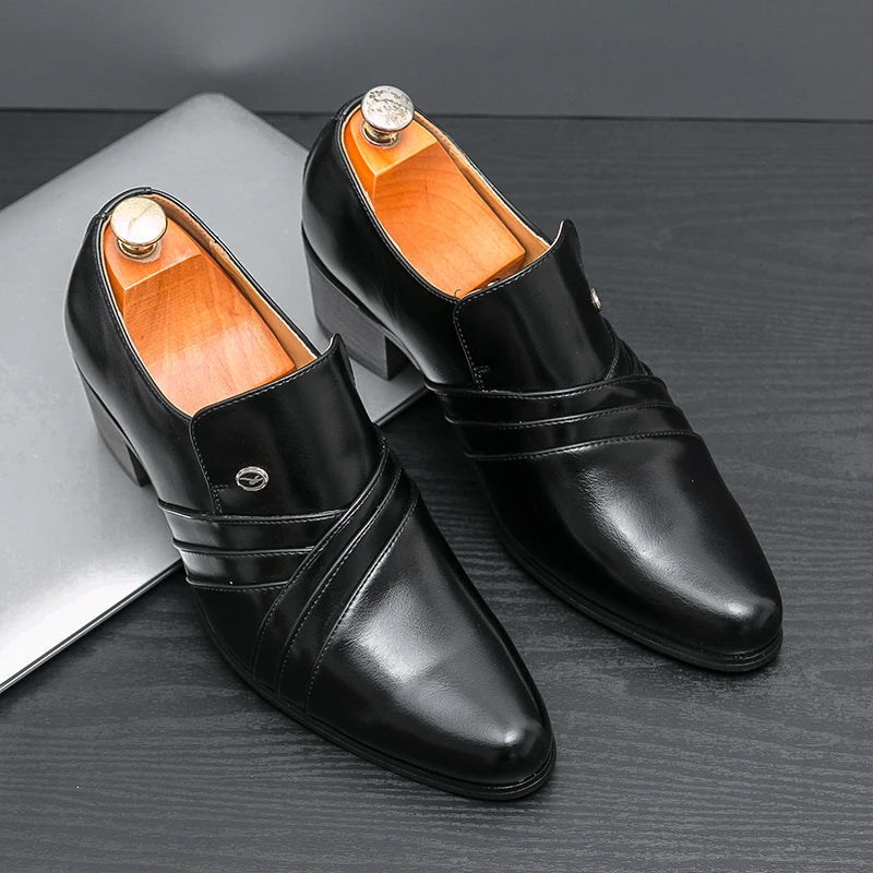 High-End Men’s Formal Shoes – Business & Wedding Leather Shoes