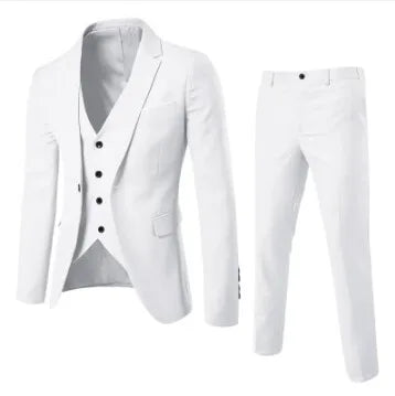 AMEHE Men’s Slim 2-Piece Formal Suit – Spring to Winter