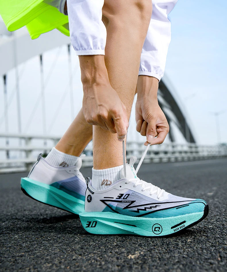 Carbon Plate Running Shoes – Lightweight Breathable Marathon Sneakers for Men & Women, Non-Slip Athletic Training Shoes