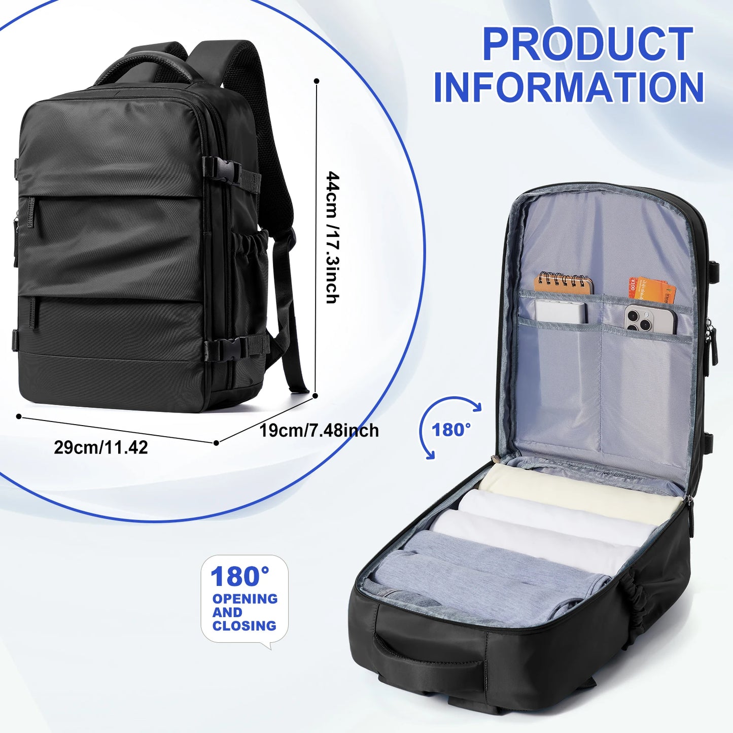 Women’s TSA-Approved Travel Laptop Backpack – Carry-On Weekender Bag