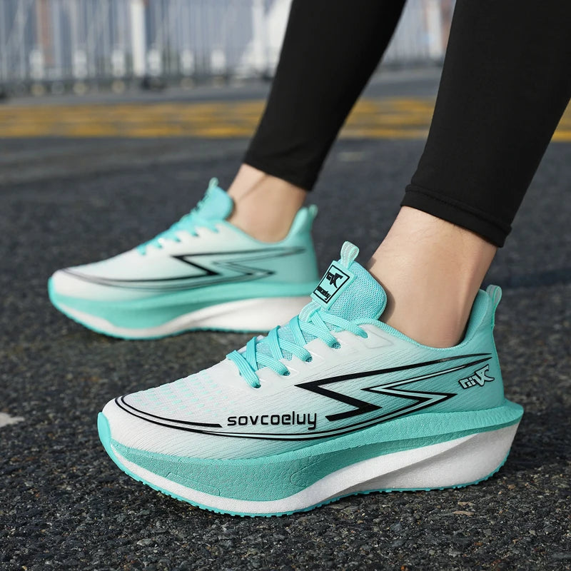 Lightweight Carbon Plate Running Shoes – Men’s & Women’s Athletic Sneakers for Marathon, Walking & Training