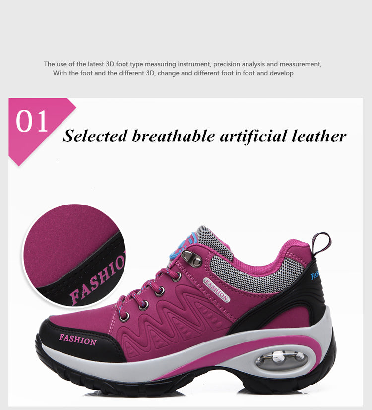 Ladies’ Chunky Wedge Sneakers – Designer Casual Sports Shoes