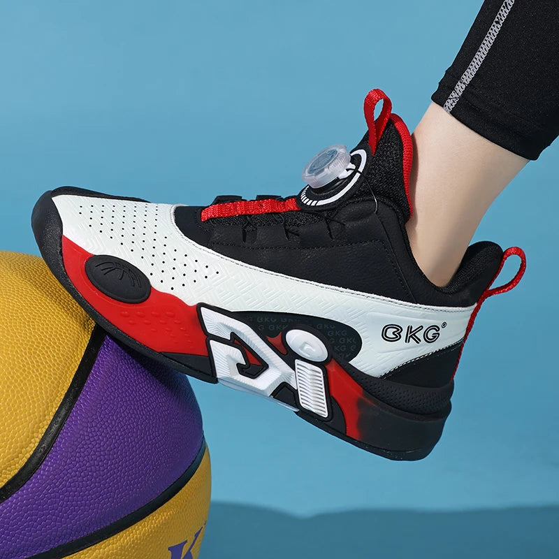 Children’s Youth Basketball Sneakers – Breathable Leather Footwear