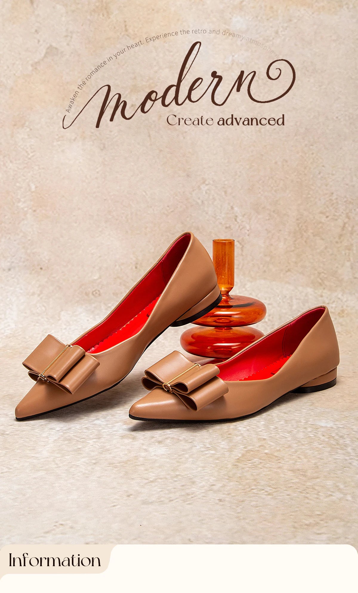 Women’s Fashion Flats – PU Leather, Bowknot Design