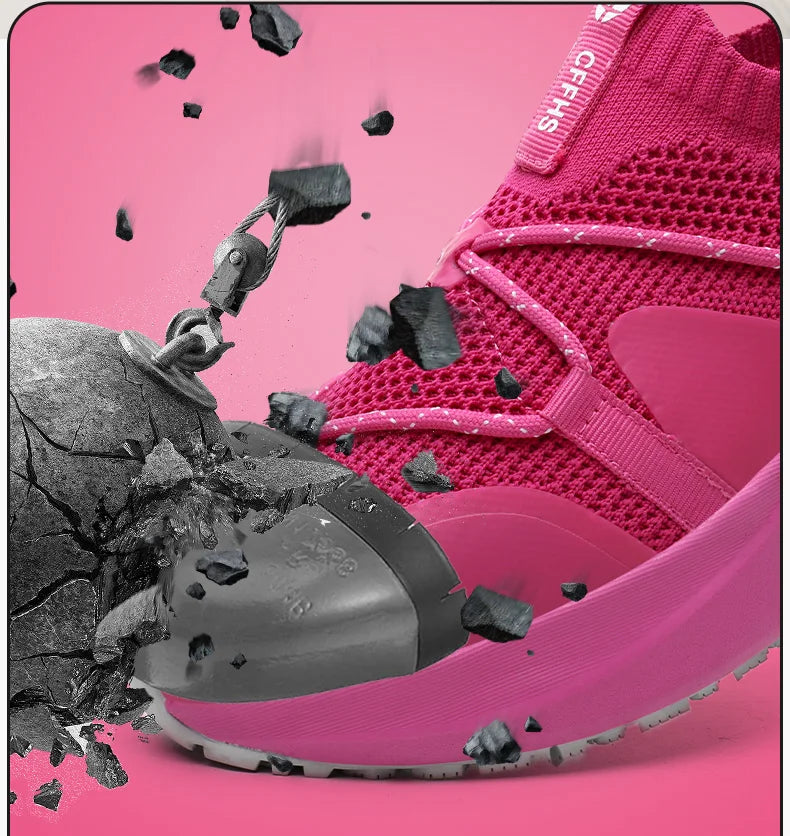 Ladies’ Safety Work Sneakers – Non-Slip, Puncture-Resistant