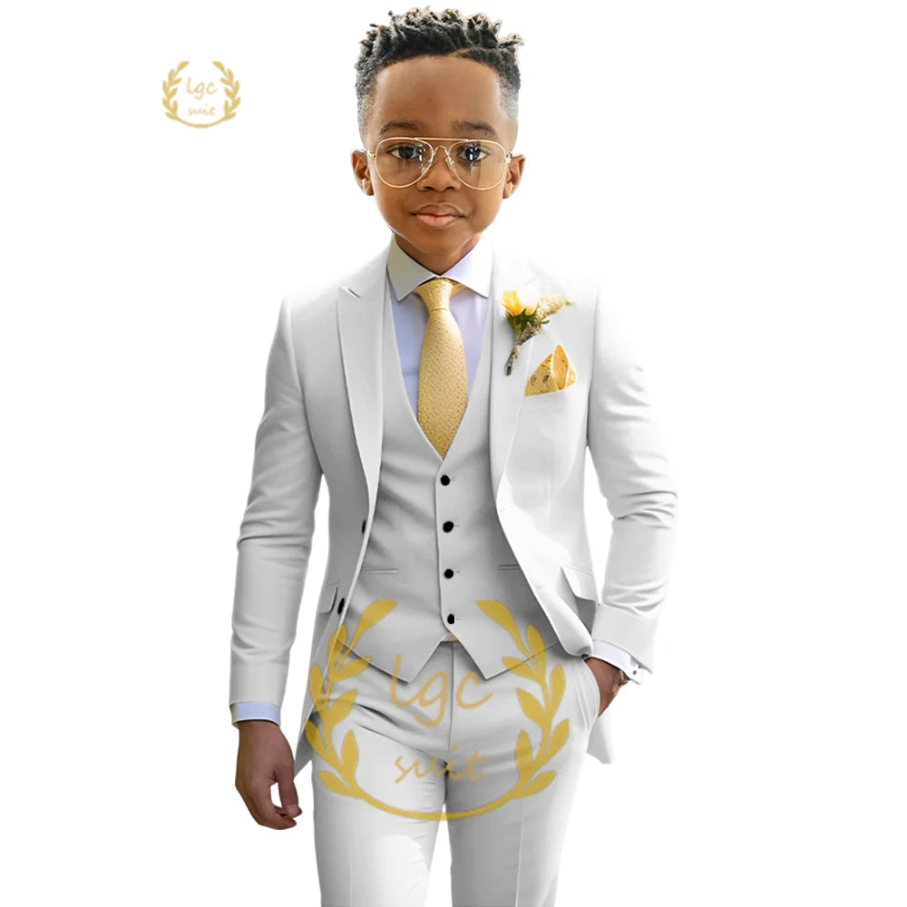 Boys’ Dress Suit – Ivory Wedding & Dinner Ceremony Outfit