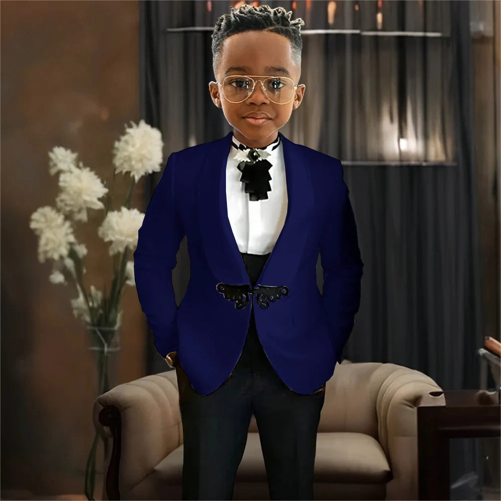 AMEHE Boys’ Luxury 3-Piece Tuxedo